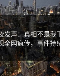 明星深夜发声：真相不是我干的！人人影视全网疯传，事件持续发酵